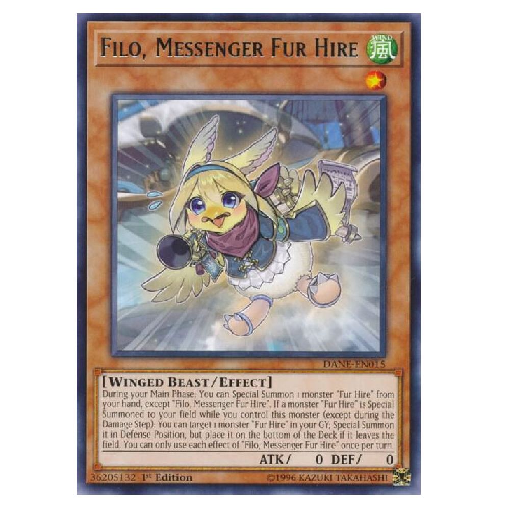 Filo, Messenger Fur hire - DANE-EN015 - Rare - 1st Edition