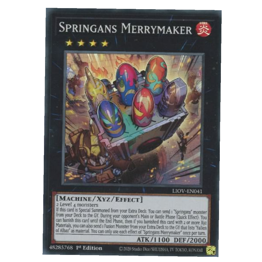 Springans Merrymaker - LIOV-EN041 - Super Rare - 1st Edition