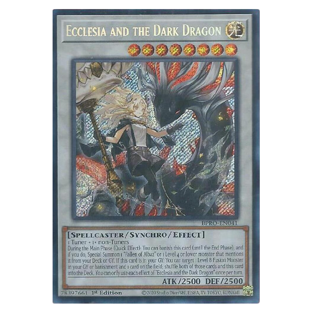 Ecclesia and the Dark Dragon - BPRO-EN041 - Secret Rare - 1st Edition