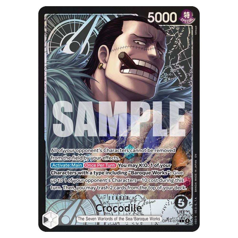 Crocodile (Alternative Art) - OP14-079 - L - 1st Edition