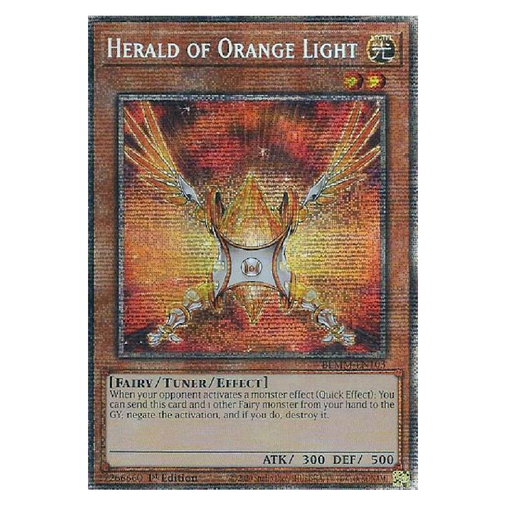 Herald of Orange Light - BLMM-EN103 - Starlight Rare - 1st Edition