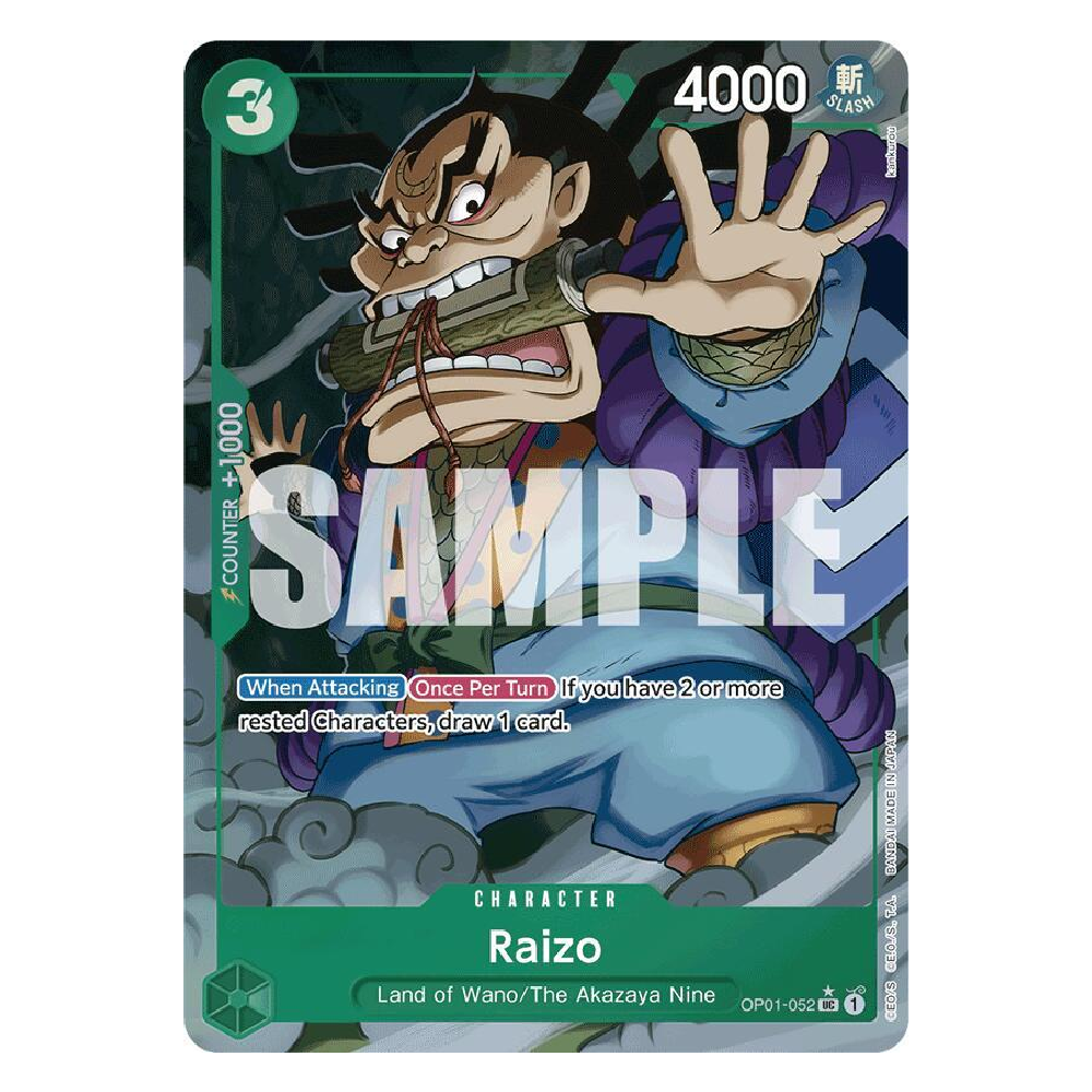 Raizo - OP01-052 - Uncommon - 1st Edition