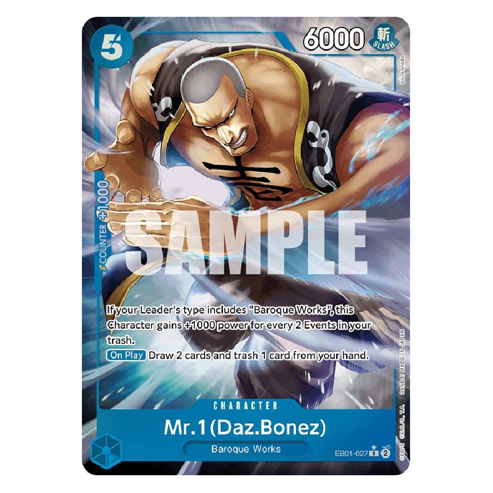 Mr.1 (Daz.Bonez) - EB01-027 - Rare - 1st