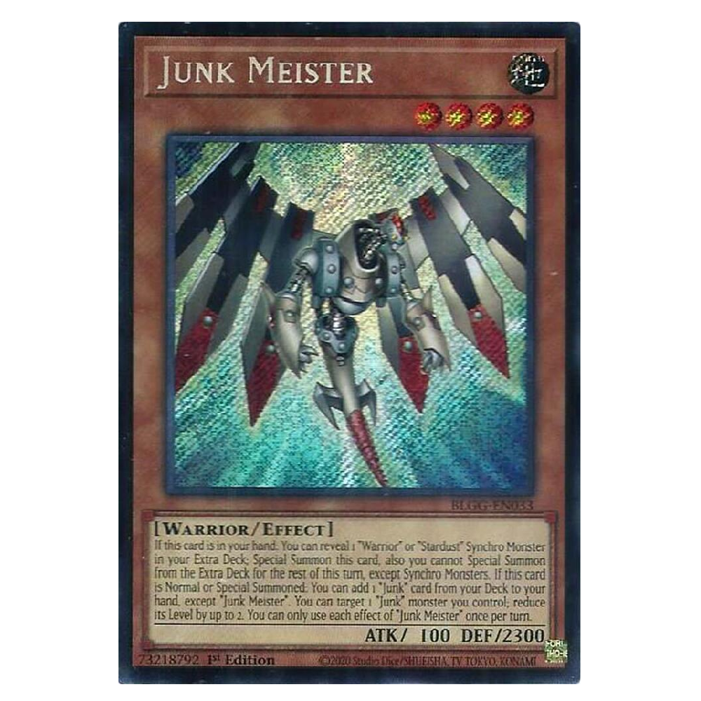 Junk Meister - BLGG-EN033 - Secret Rare - 1st Edition