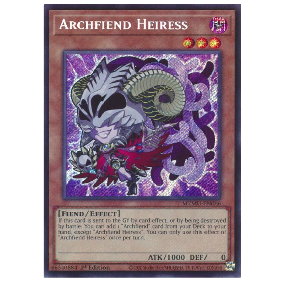 Archfiend Heiress - MZMU-EN066 - Secret Rare - 1st Edition