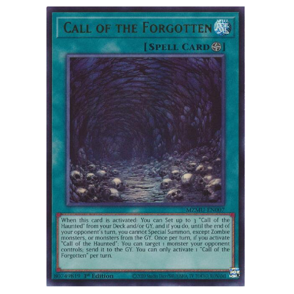 Call of the Forgotten - MZMU-EN007 - Ultra Rare - 1st Edition