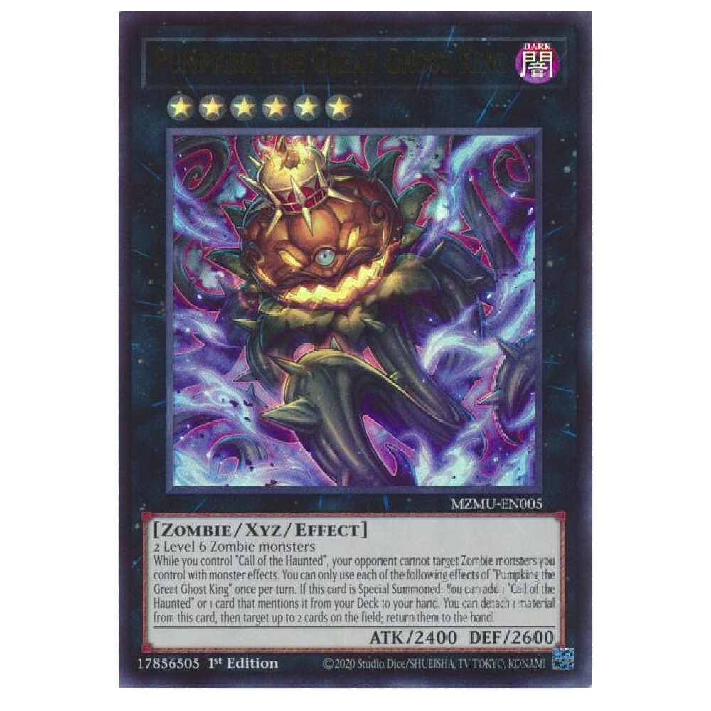 Pumpking the Great Ghost King - MZMU-EN005 - Ultra Rare - 1st Edition