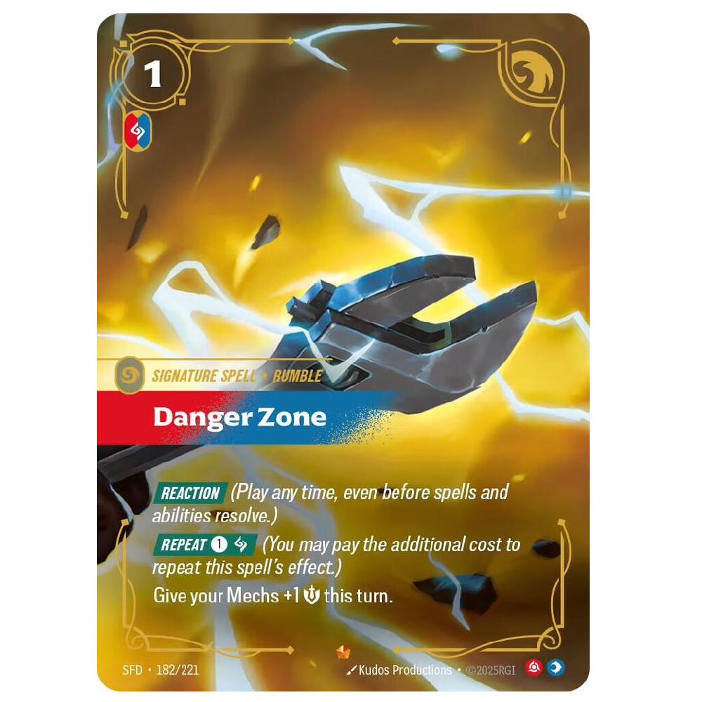 Danger Zone - SFD 182/221 - Epic - 1st Edition