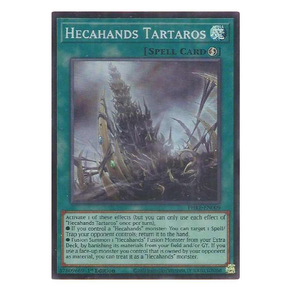 Hecahands Tartaros - PHRE-EN009 - Super Rare - 1st Edition