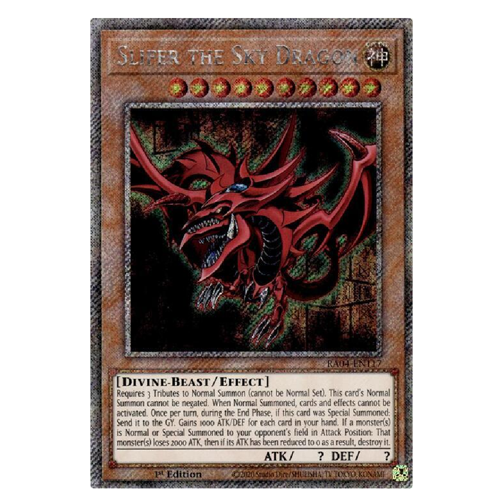 Slifer the Sky Dragon - RA04-EN117 - Platinum Secret Rare - 1st Edition