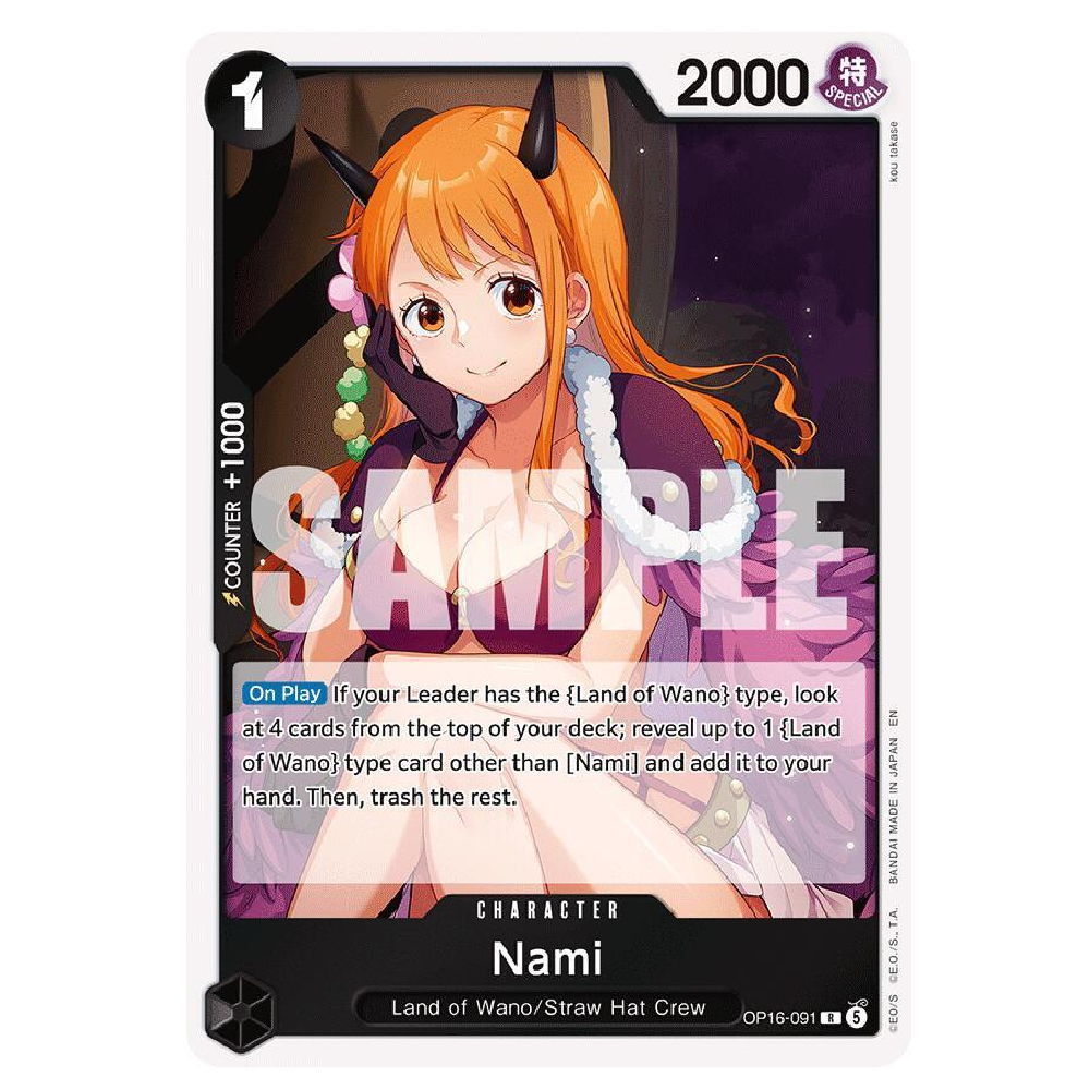 Nami - OP16-091 - R - 1st Edition
