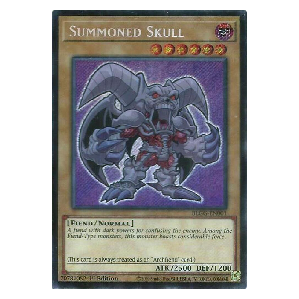 Summoned Skull - BLGG-EN001 - Secret Rare - 1st Edition