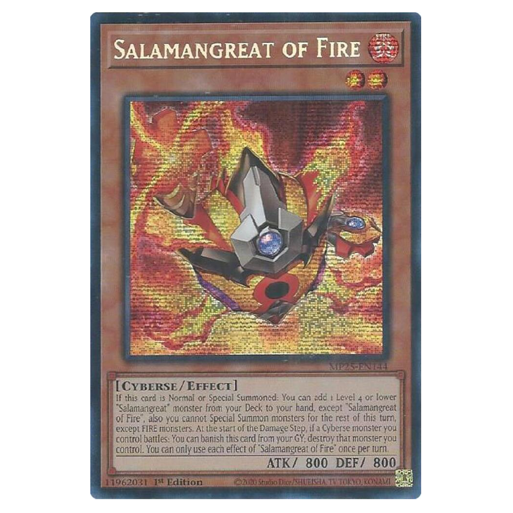 Salamangreat of Fire - MP25-EN144 - Prismatic Secret Rare - 1st Edition