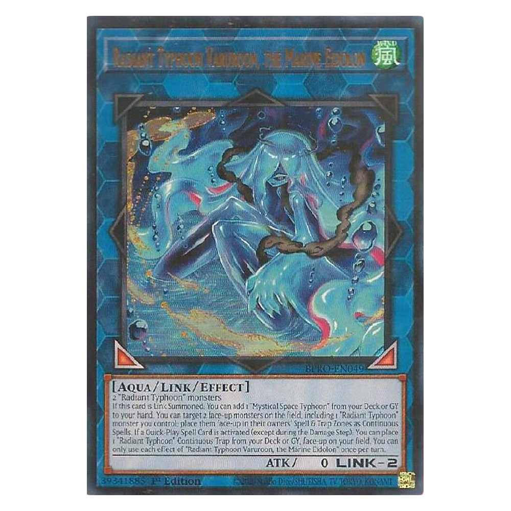 Radiant Typhoon Varuroon, the Marine Eidolon - BPRO-EN049 - Ultra Rare - 1st Edition