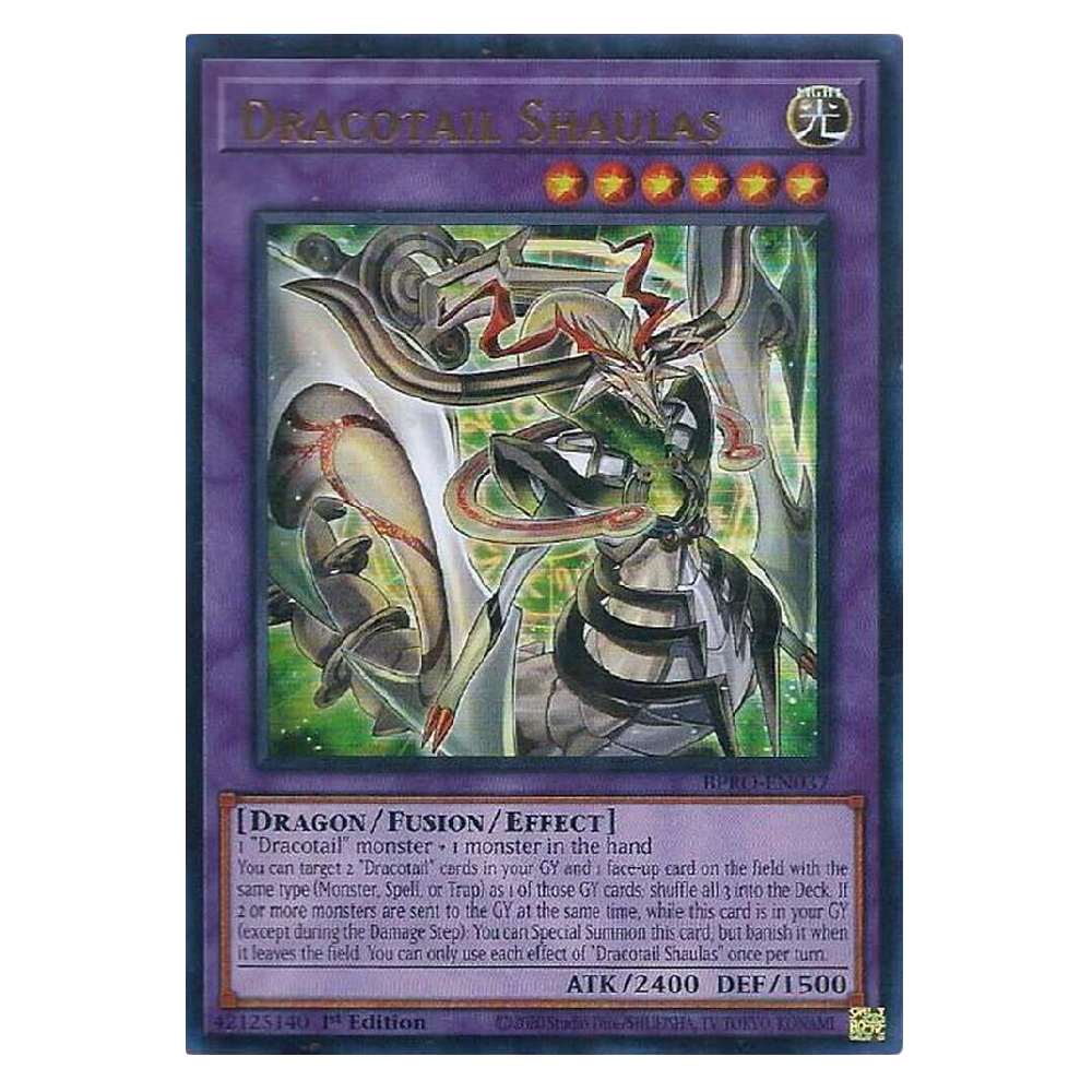 Dracotail Shaulas - BPRO-EN037 - Ultra Rare - 1st Edition