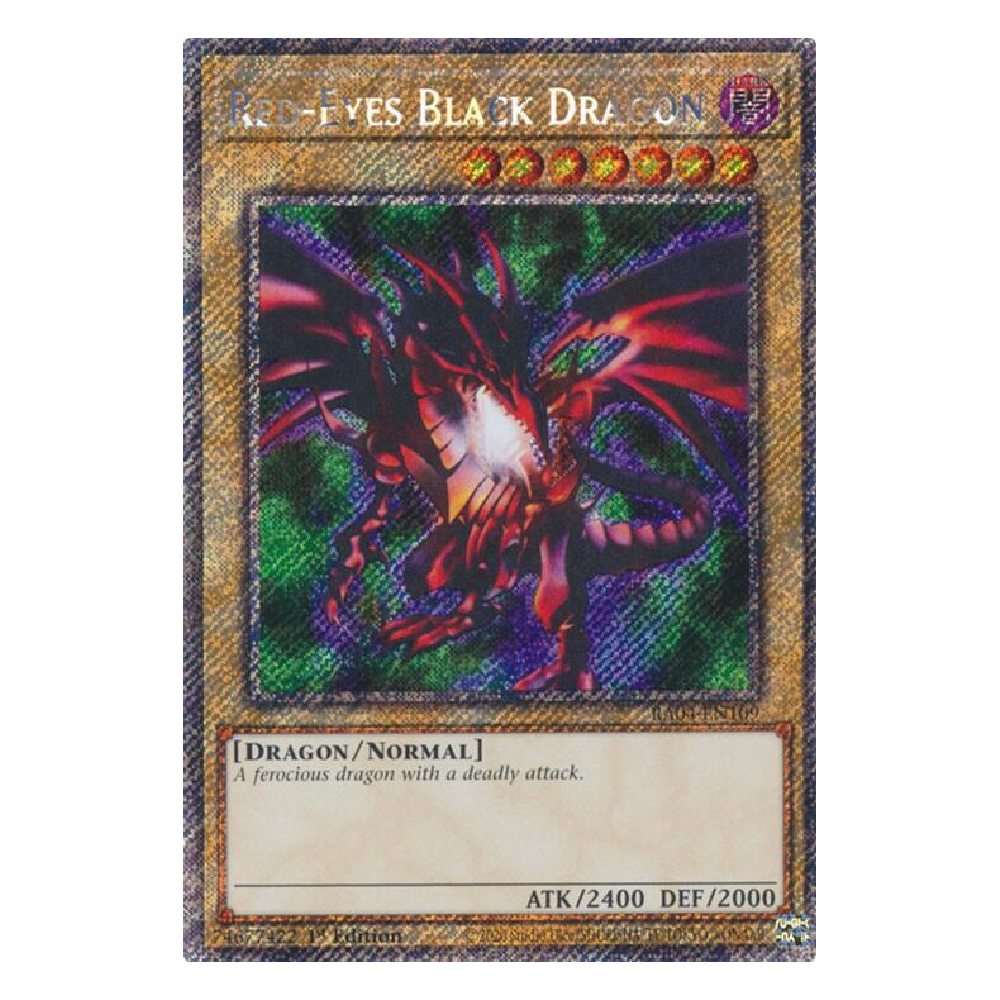 Red-Eyes Black Dragon (4th Art) - RA04-EN109 - Platinum Secret Rare - 1st Edition