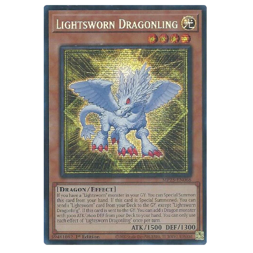 Lightsworn Dragonling - MP25-EN066 - Prismatic Secret Rare - 1st Edition