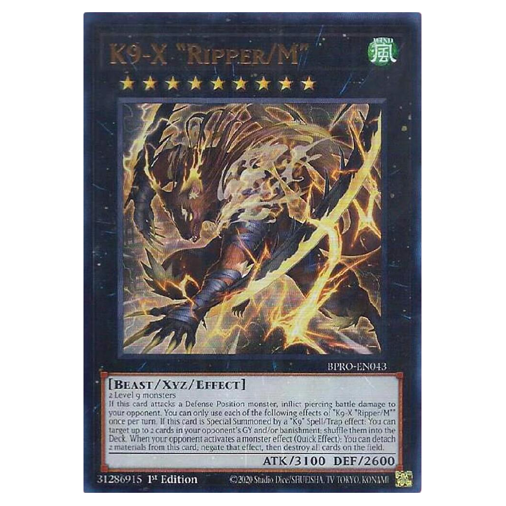 K9-X "Ripper/M" - BPRO-EN043 - Ultra Rare - 1st Edition