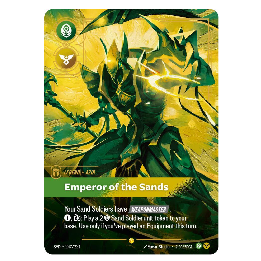 Emperor of the Sands (Overnumbered) - SFD 247/221 - Showcase - 1st Edition