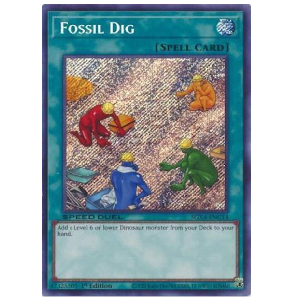 Fossil Dig - SGX4-ENC14 - Secret Rare - 1st Edition