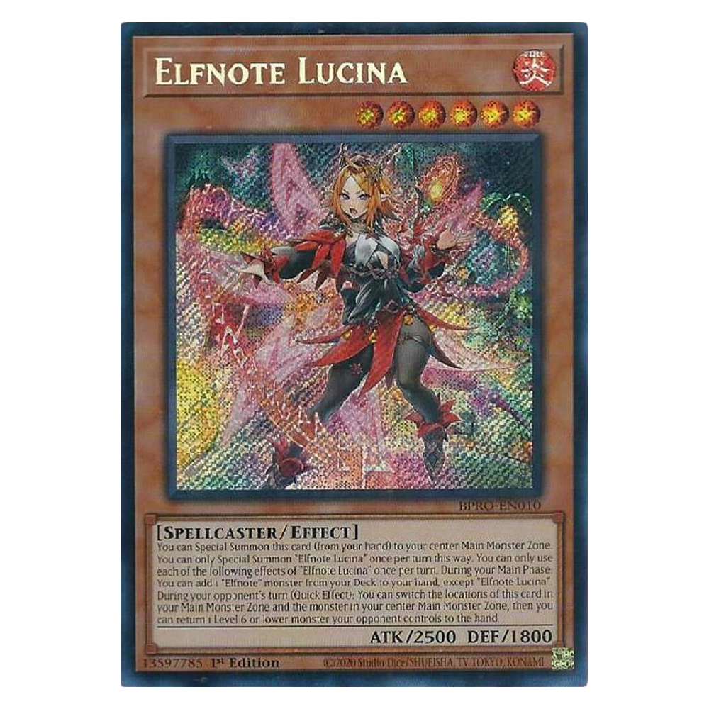 Elfnote Lucina - BPRO-EN010 - Secret Rare - 1st Edition