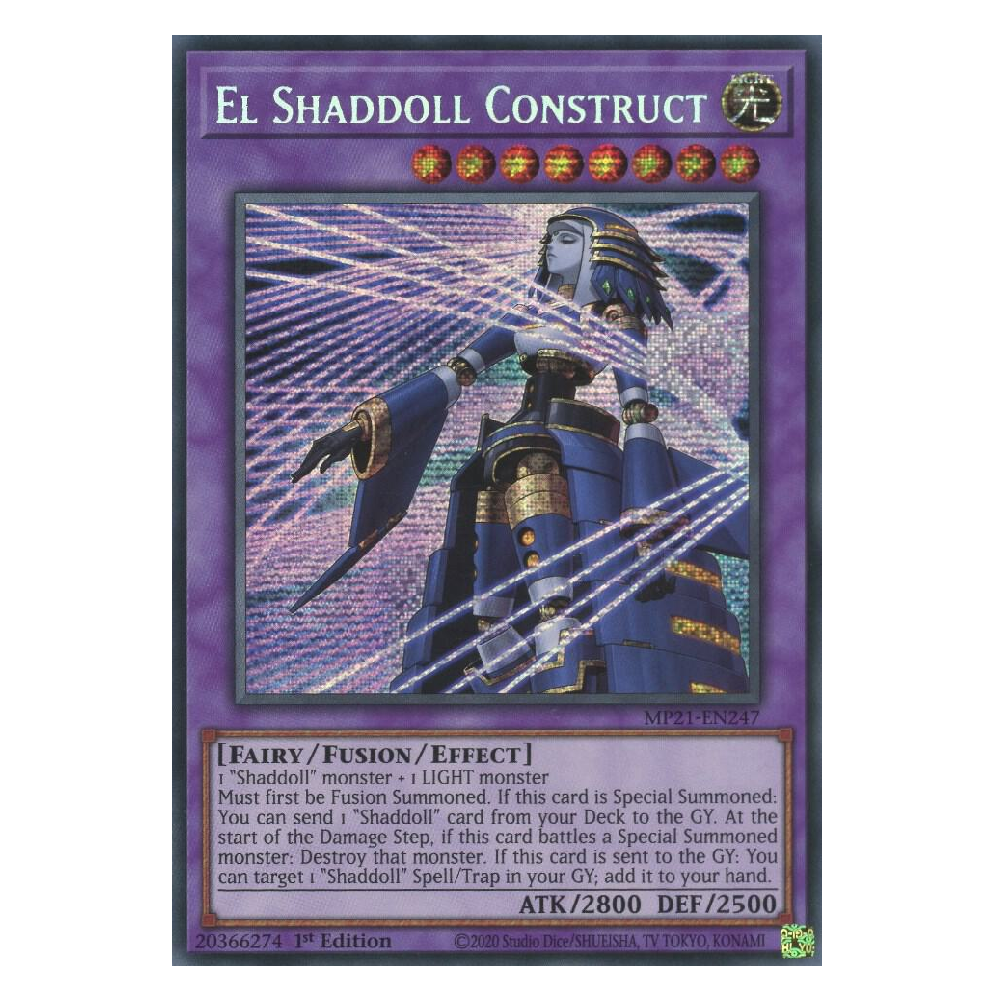 El Shaddoll Construct - MP21-EN247 - Prismatic Secret Rare - 1st Edition