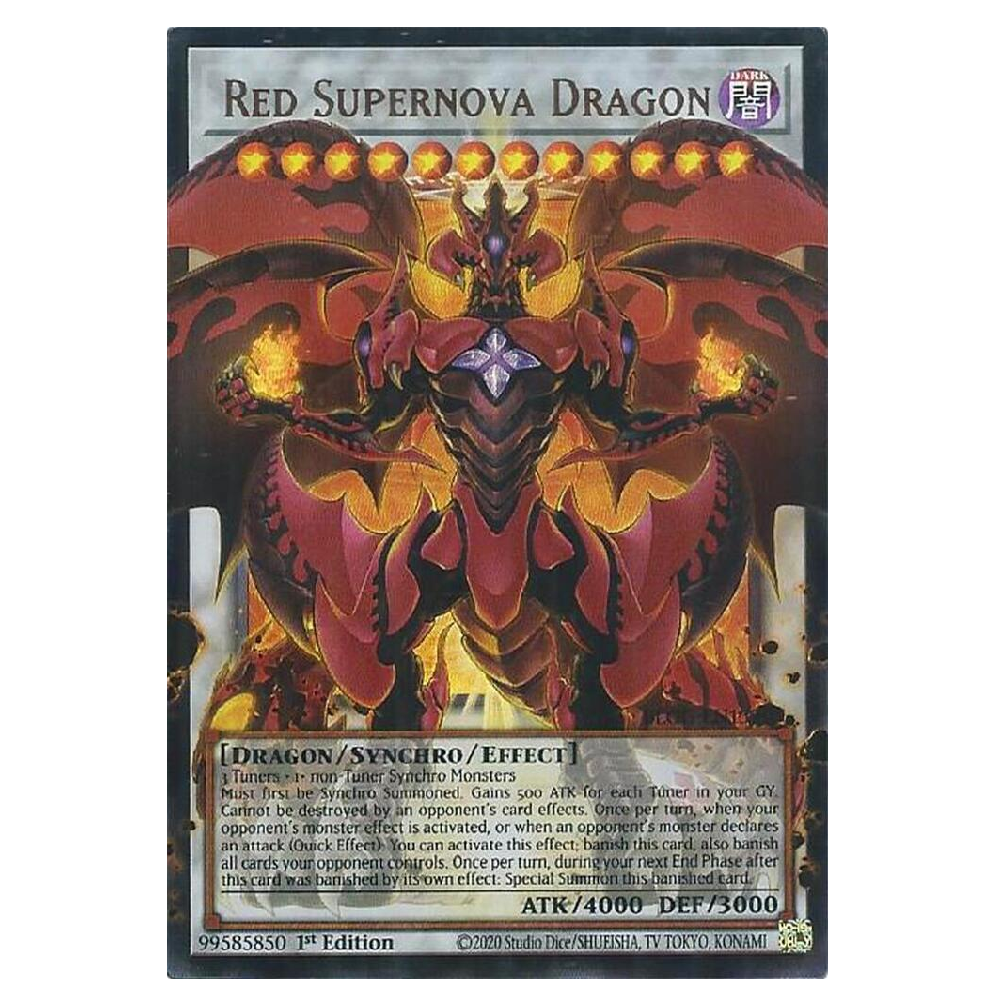 Red Supernova Dragon (Overframe) - BLGG-EN139 - Ultra Rare - 1st Edition