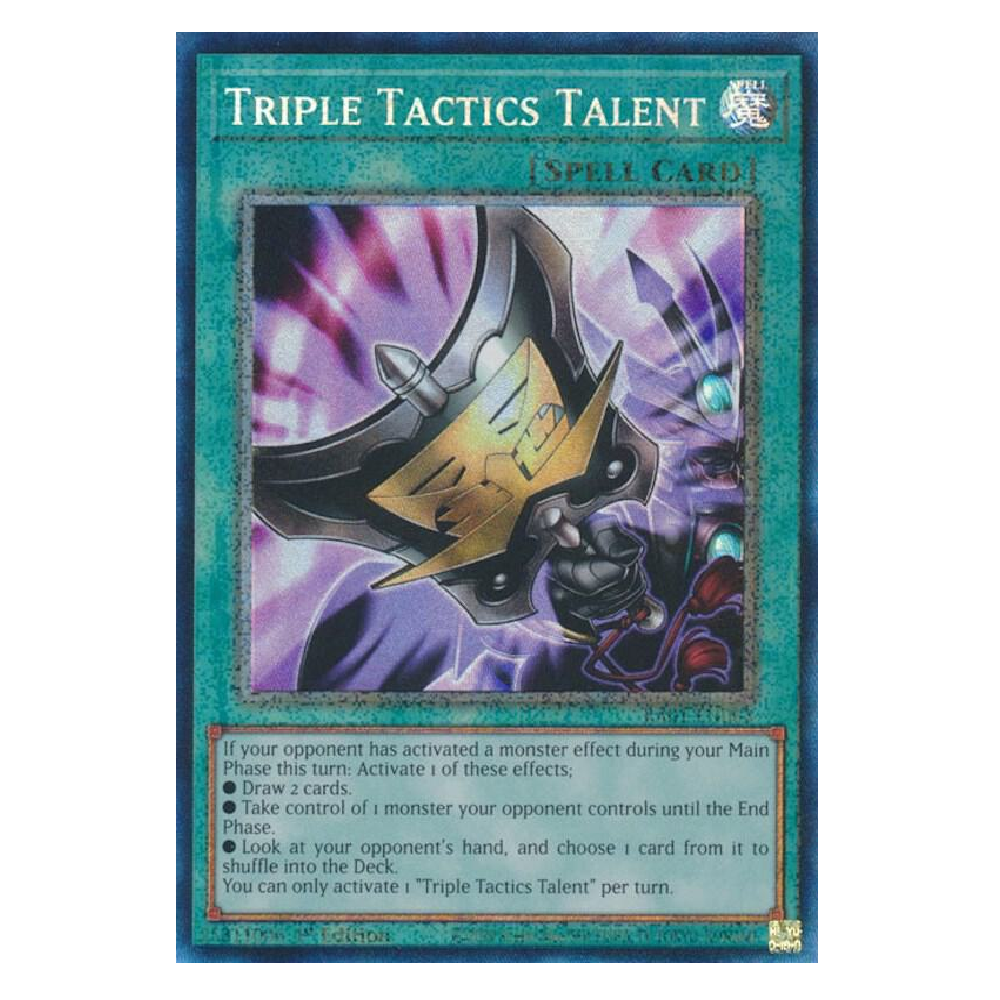 Triple Tactics Talent - RA01-EN063 - Prismatic Colleector's Rare - 1st