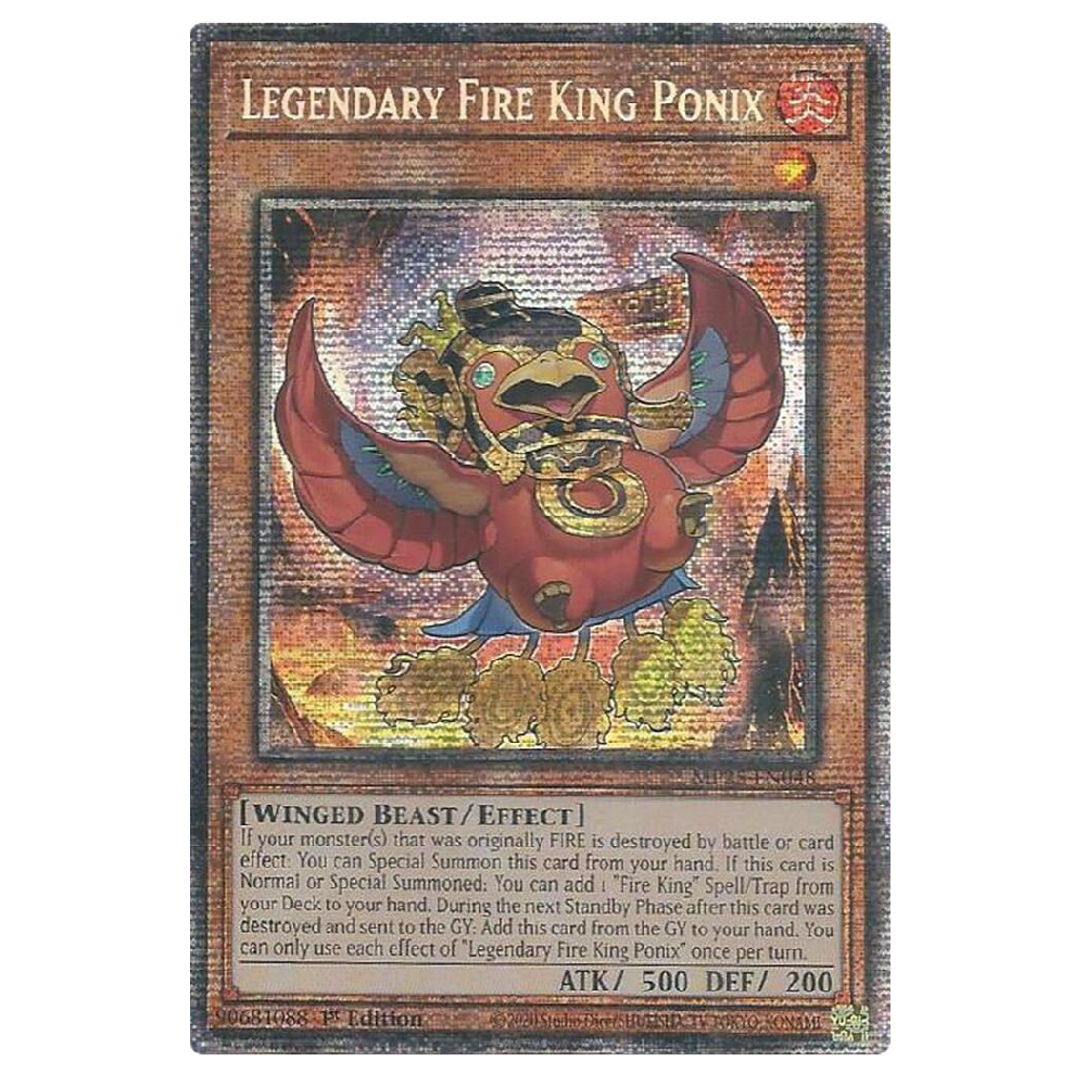 Legendary Fire King Ponix - MP25-EN048 - Starlight Rare - 1st Edition