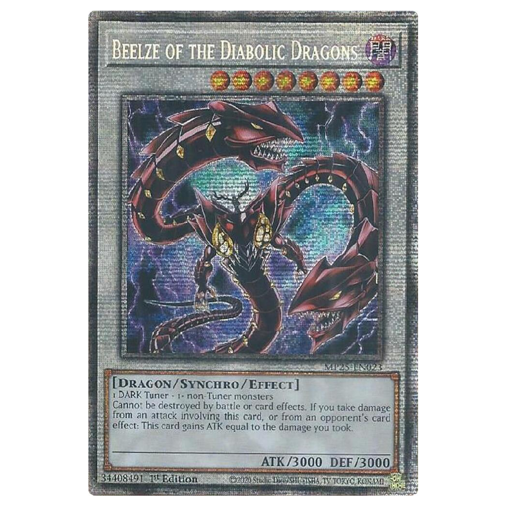Beelze of the Diabolic Dragons - MP25-EN023 - Starlight Rare - 1st Edition
