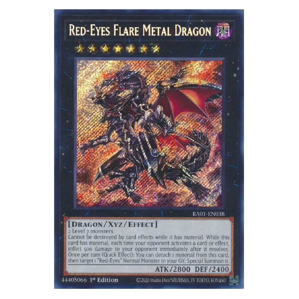 Red-Eyes Flare Metal Dragon - RA01-EN038 - Secret Rare - 1st Edition