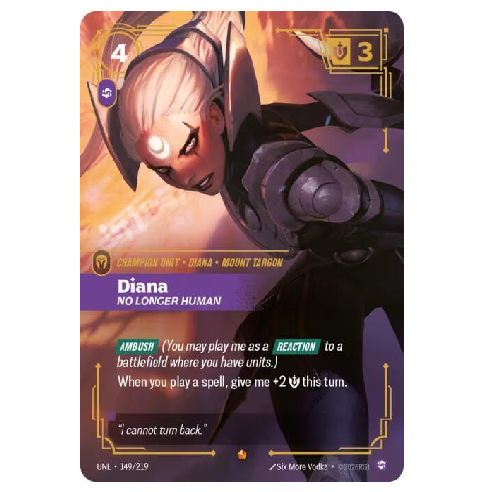 Diana No Longer Human - UNL 149/219 - Epic - 1st Edition