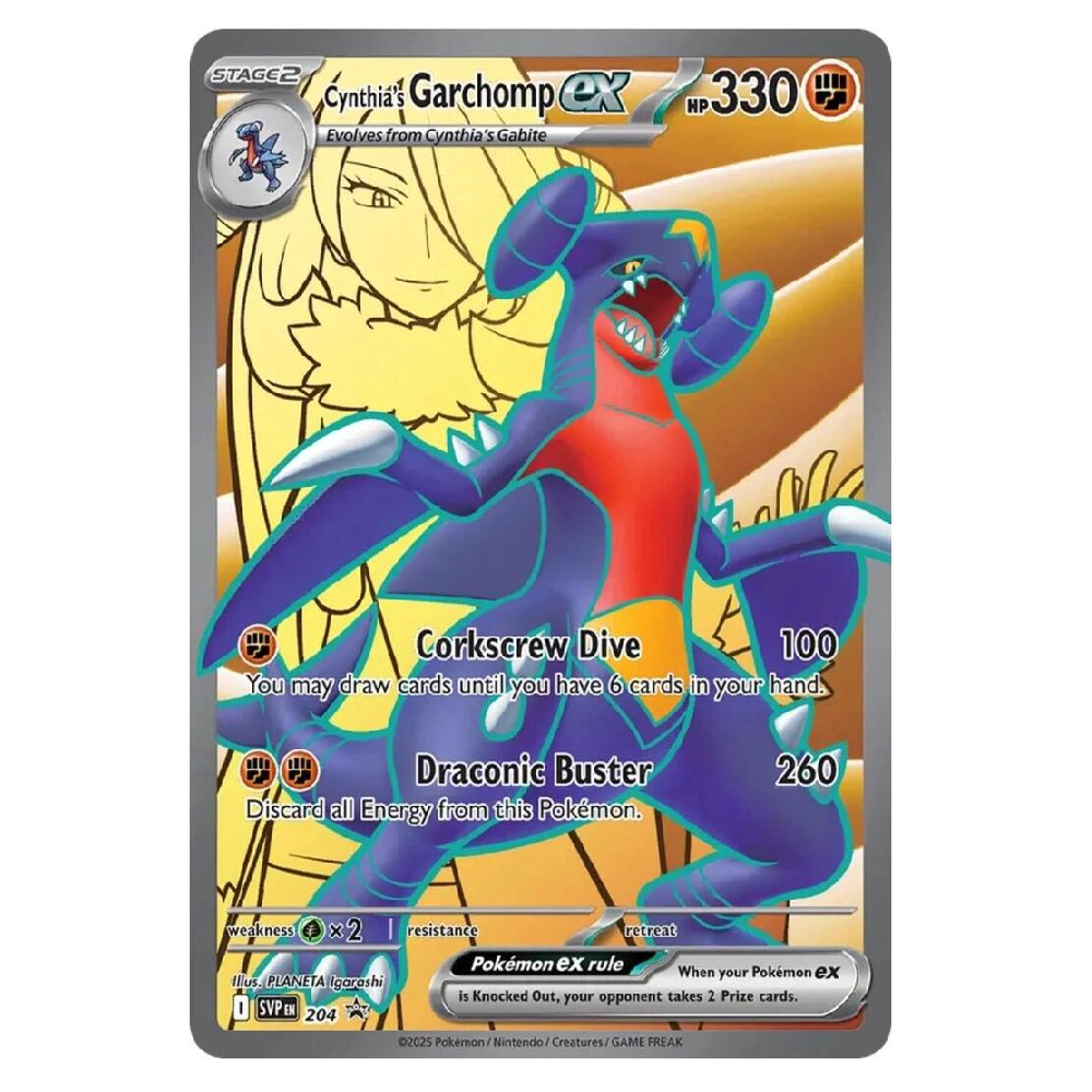 Cynthia's Garchomp ex - SVP 204 - Promo - 1st Edition