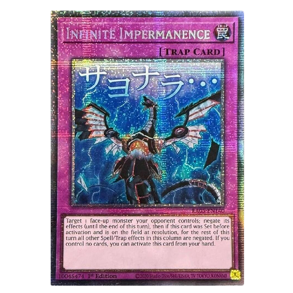 Infinite Impermanence (Stamp) - RA05-EN140 - Starlight Rare - 1st Edition