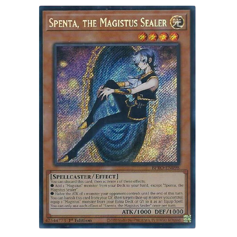 Spenta, the Magistus Sealer - BPRO-EN098 - Secret Rare - 1st Edition