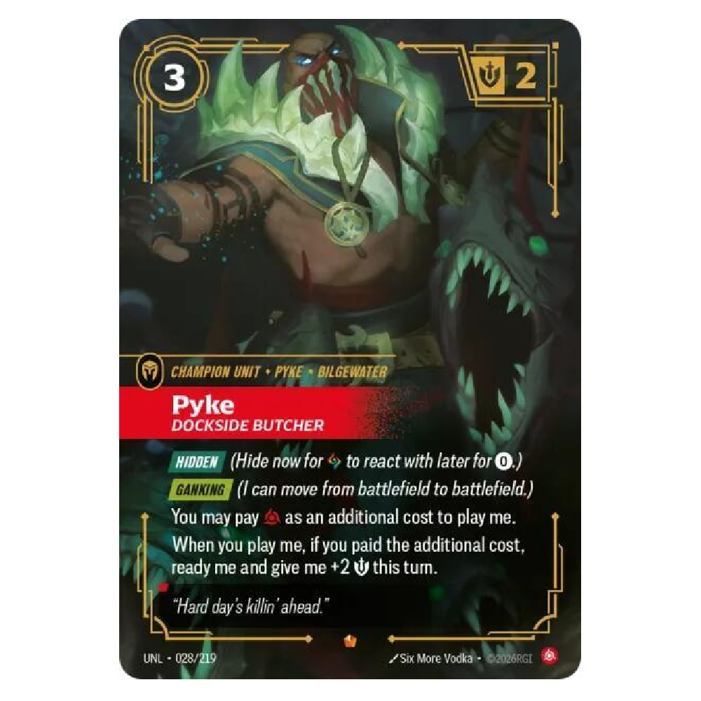 Pyke Dockside Butcher - UNL 028/219 - Epic - 1st Edition