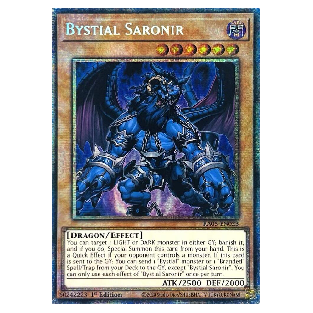 Bystial Saronir - RA05-EN023 - Starlight Rare - 1st Edition