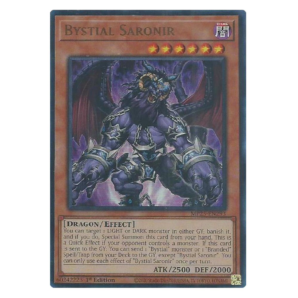 Bystial Saronir - MP25-EN293 - Ultra Rare - 1st Edition
