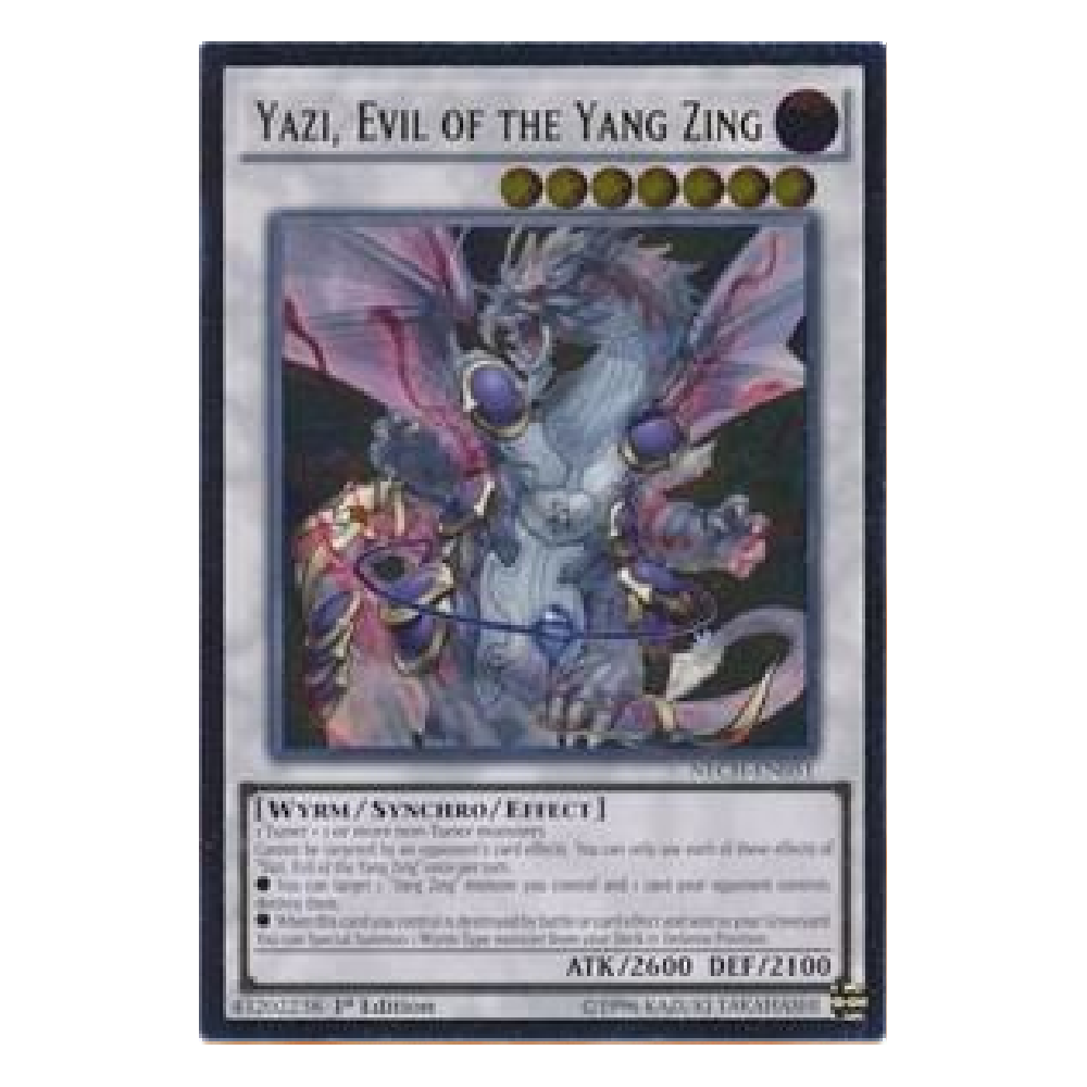 Yazi, Evil of the Yang Zing - NECH-EN051 - Ultimate Rare - 1st Edition