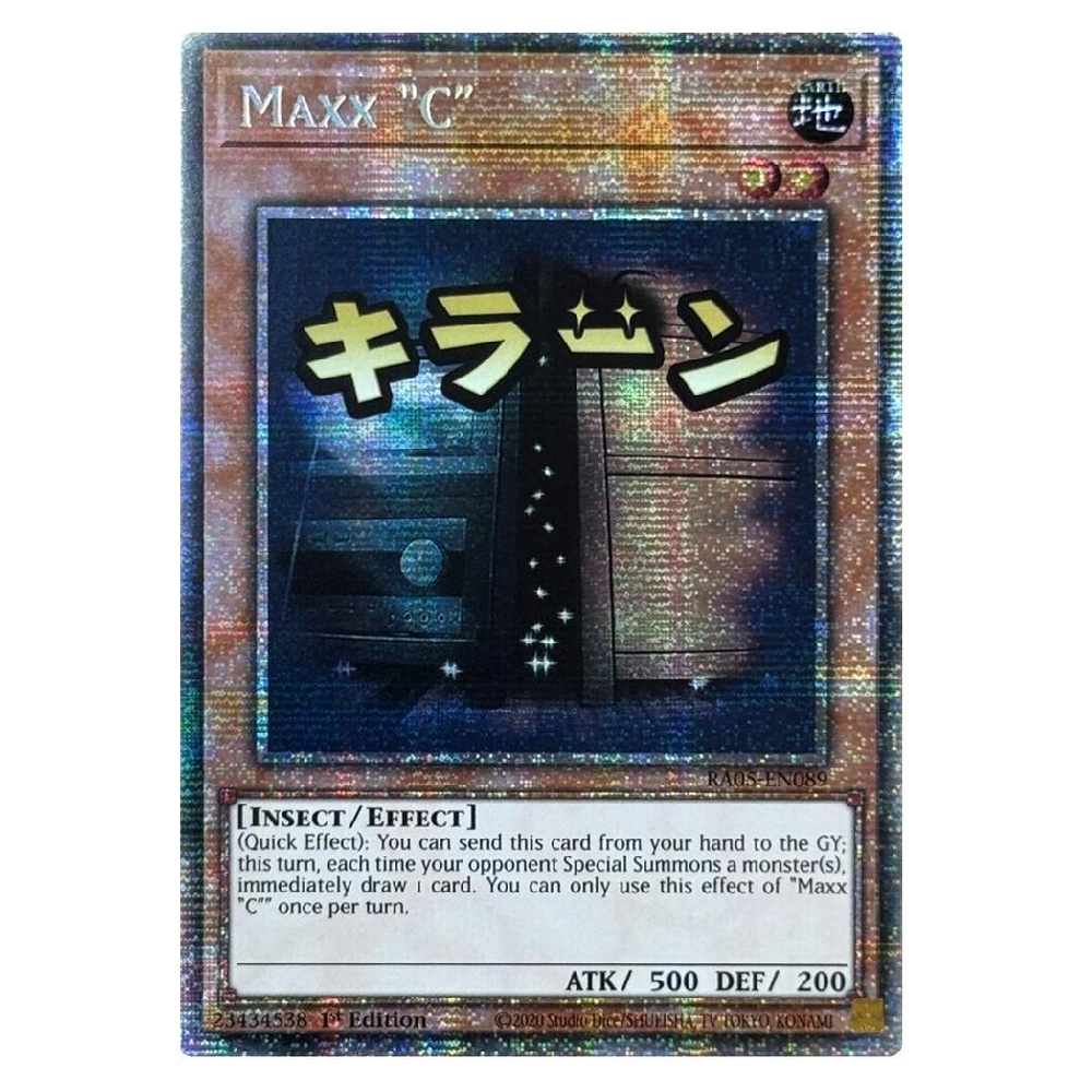 Maxx "C" (Stamped) - RA05-EN089 - Starlight Rare - 1st Edition