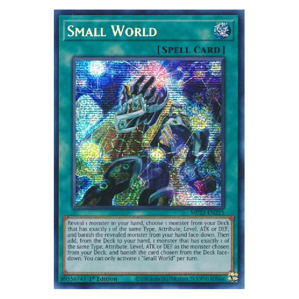 Small World - MP22-EN225 - Prismatic Secret Rare - 1st Edition
