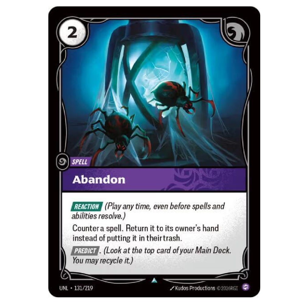 Abandon - UNL 131/219 - Uncommon - 1st Edition