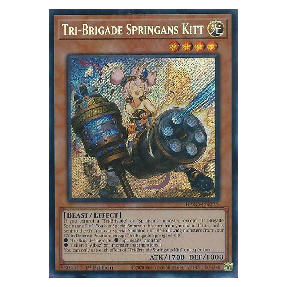 Tri-Brigade Springans Kitt - BPRO-EN025 - Secret Rare - 1st Edition