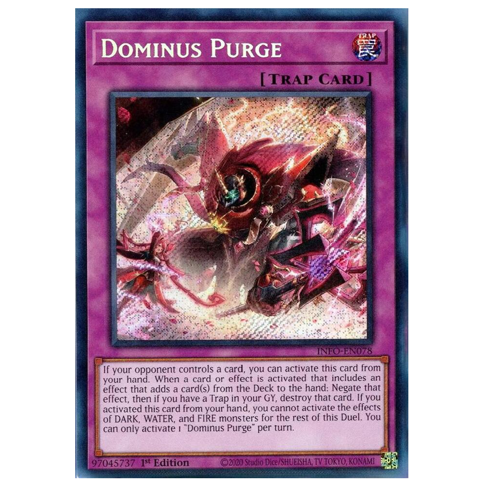 Dominus Purge - INFO-EN078 - Secret Rare - 1st Edition