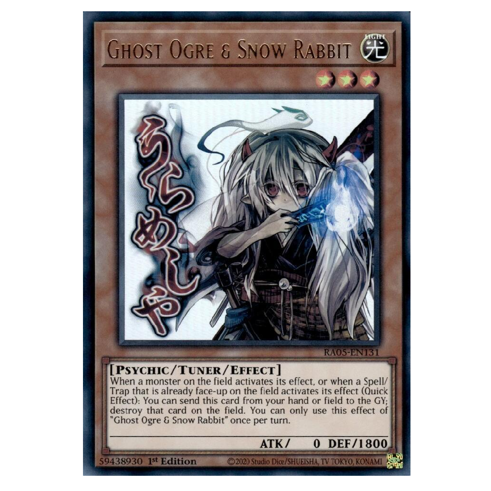 Ghost Ogre & Snow Rabbit (Stamp) - RA05-EN131 - Ultra Rare - 1st Edition