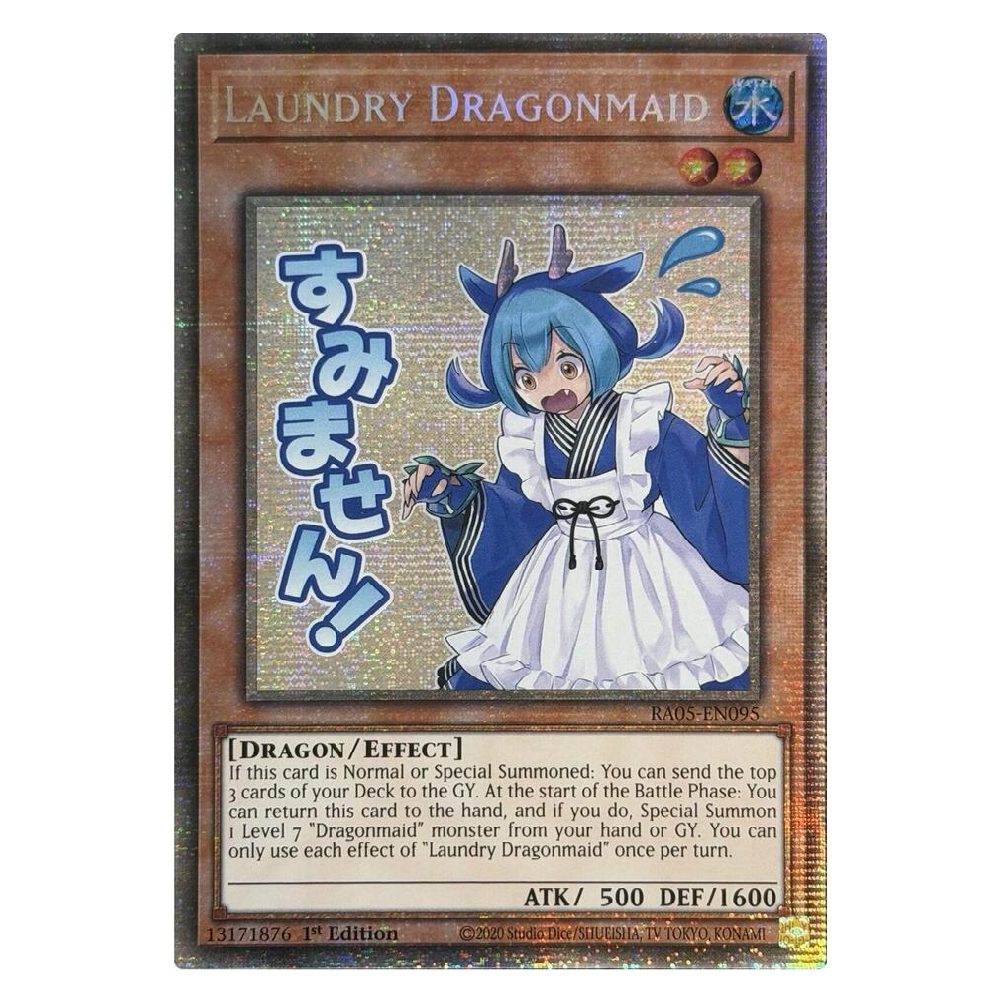 Laundry Dragonmaid (Stamp) - RA05-EN095 - Starlight Rare - 1st Edition