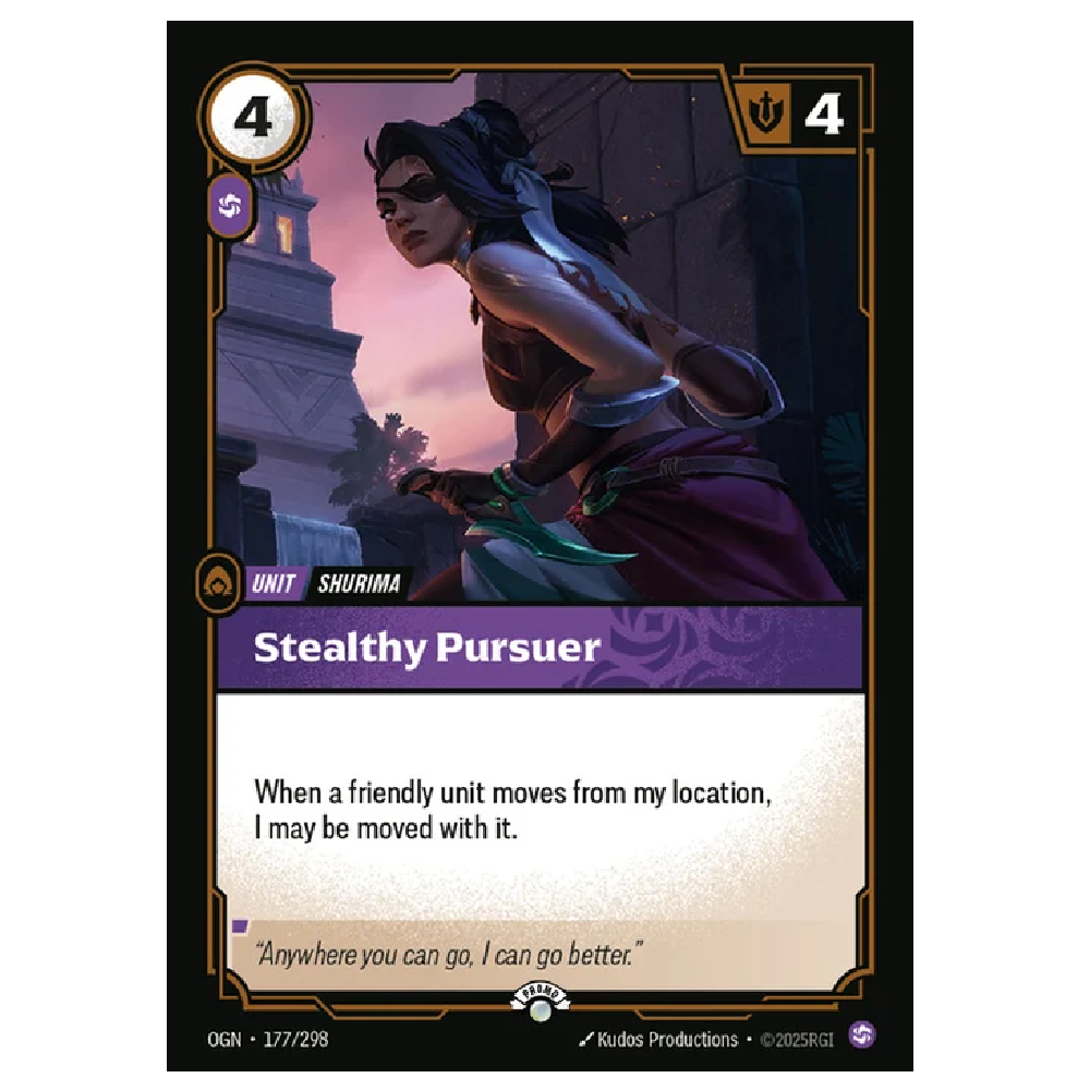 Stealthy Pursuer - OGN 177/298 - Promo - 1st Edition