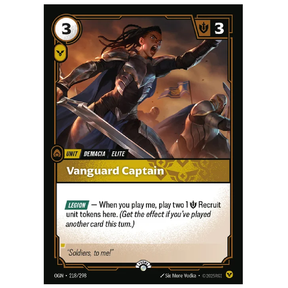 Vanguard Captain - OGN 218/298 - Promo - 1st Edition