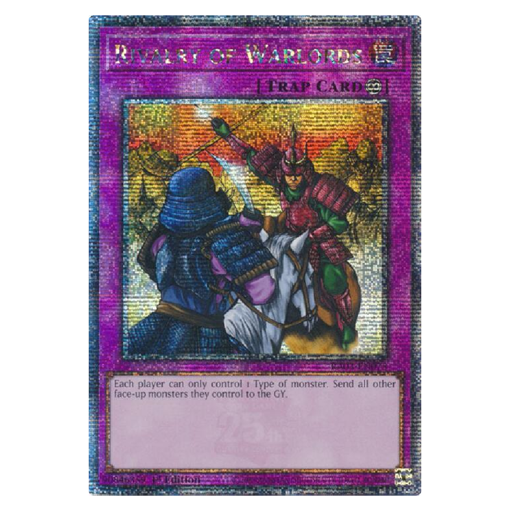 Rivalry of Warlords - RA03-EN075 - Quarter Century Secret Rare - 1st Edition