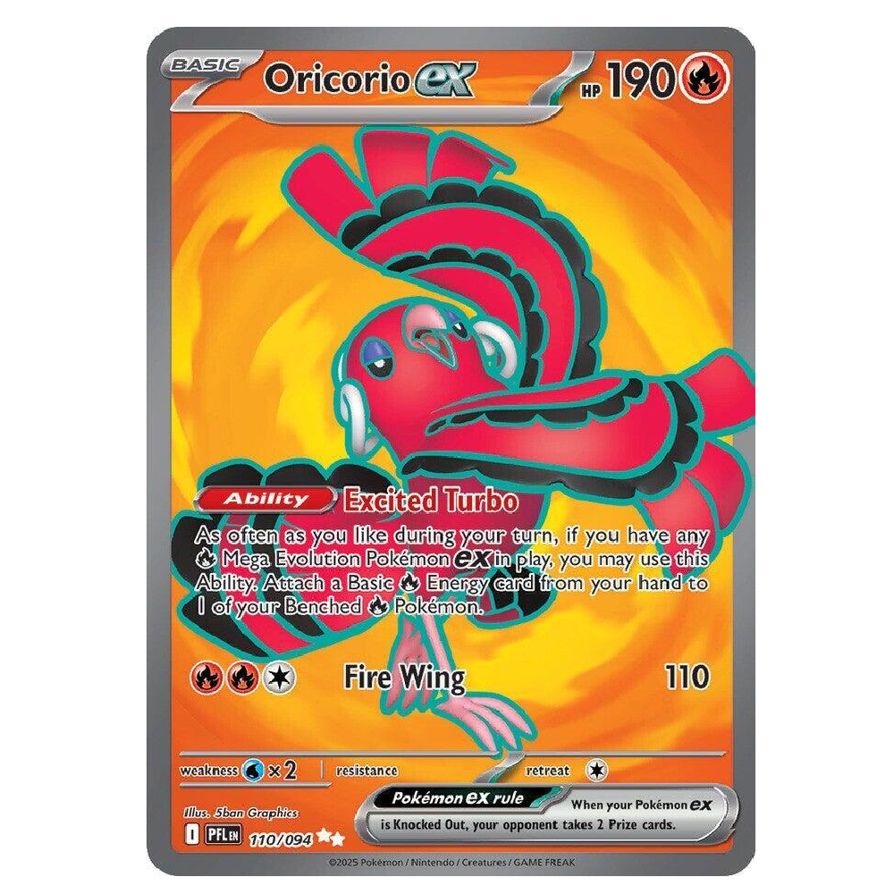 Oricorio EX - PFL 110/094 - Ultra Rare - 1st Edition